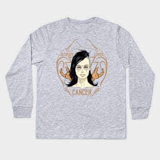 Zodiac Signs: Cancer - The Crab Kids Long Sleeve T-Shirt